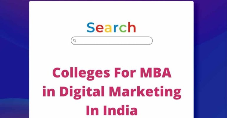 colleges for MBA in Digital Marketing blog at Digital Asia Community